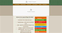 Desktop Screenshot of longwoodvillagehoa.com