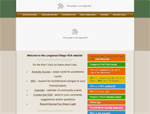 Tablet Screenshot of longwoodvillagehoa.com